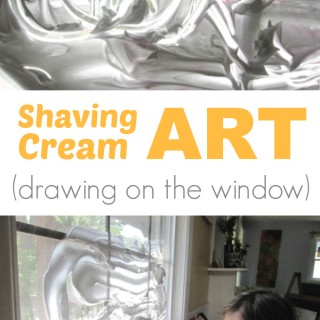 Shaving Cream Art - Drawing on the Window