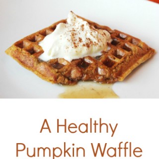 A Healthy Pumpkin Waffle Recipe