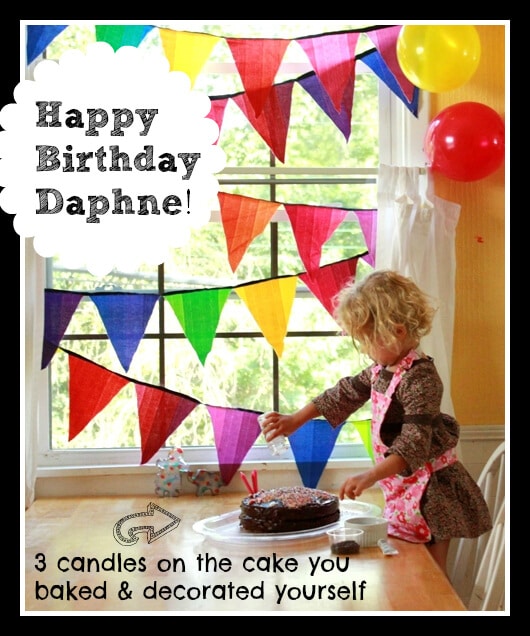 Daphne Made Her Own Birthday Cake, Too