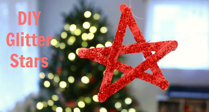 DIY Glitter Stars - An Easy Christmas Craft