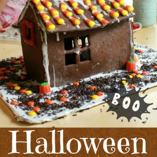 A Halloween Gingerbread House