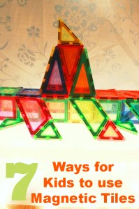 7 Ways for Kids to use Magnetic Tiles (#2 is my favorite!)