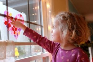 Heart Suncatcher Valentines Day Art Activity for Kids