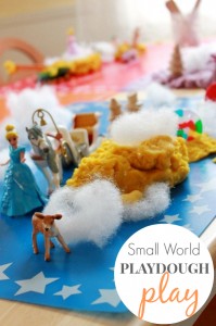 Small World Playdough Play for Kids with Figurines