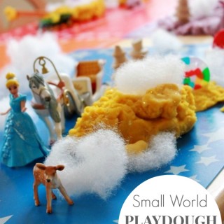 Small World Playdough Play for Kids with Figurines