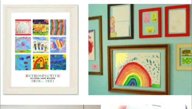 21 Ways to Display Kids Artwork - Great ideas for modern families!
