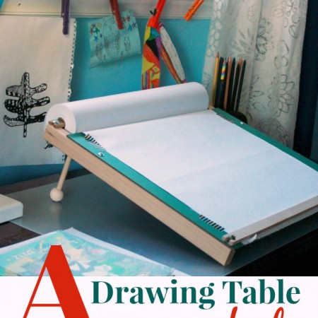 A Slanted Kids Drawing Table