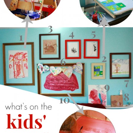 Whats on the Kids Art Display Wall This Month