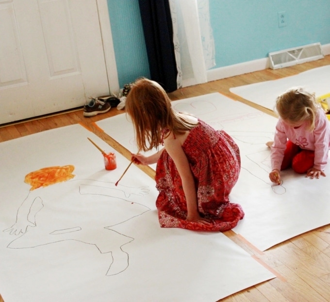 Body Tracing Activity for Kids