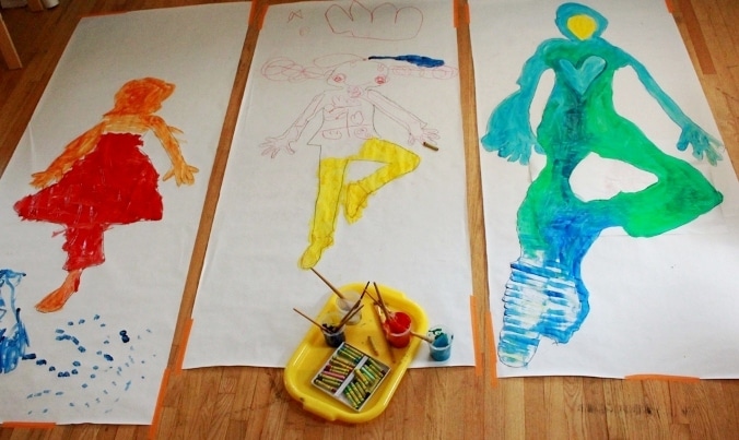 Body Tracing Activity for Kids