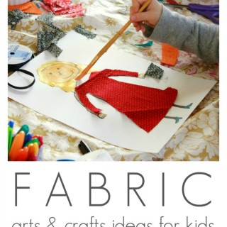 Fabric Arts and Crafts for Kids - so many fun ideas