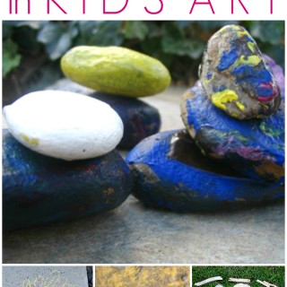 Kids Art with Rocks - 18 Ways to Use Rocks in Kids Art