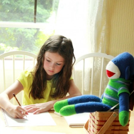 Figure Drawing with Kids using an online drawing class