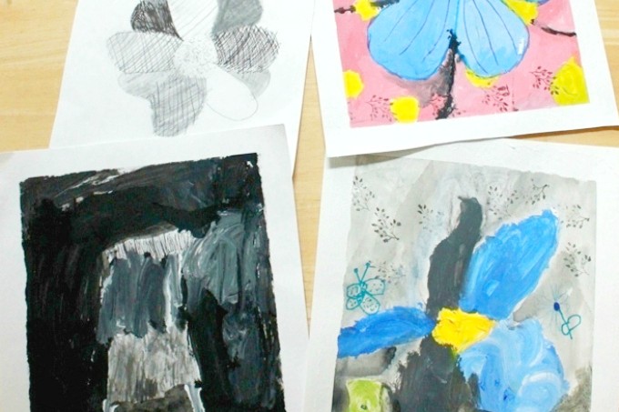 Take a Mixed Media Online Art Class with My Kids