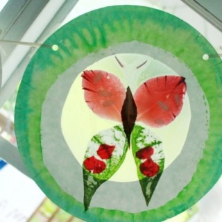 Flower suncatcher craft tutorial