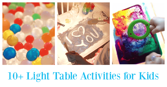light table activities