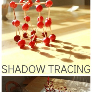 Shadow Tracing Art for Kids with Grape Sculptures and Imagination