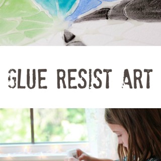 Glue Resist Art Activity for Kids