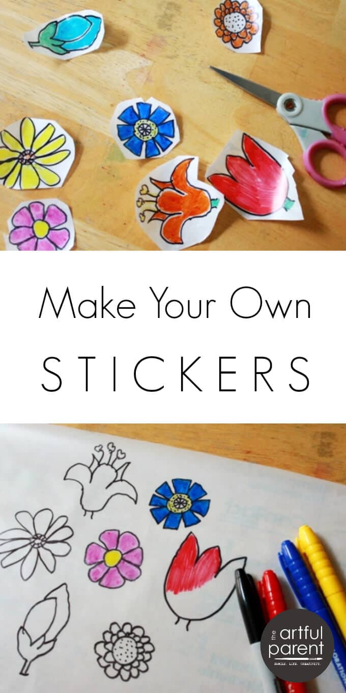 Make Your Own Stickers With Contact Paper