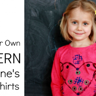 DIY Valentines Day Shirts by Printing with Everyday Objects