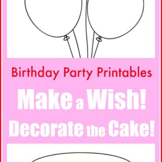 Free Birthday Party Printables for Kids to Decorate