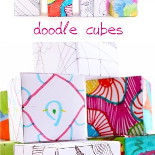 Doodle Cubes Art Activity for Kids