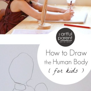 Drawing the Human Body for Kids from a Wood Mannequin 4