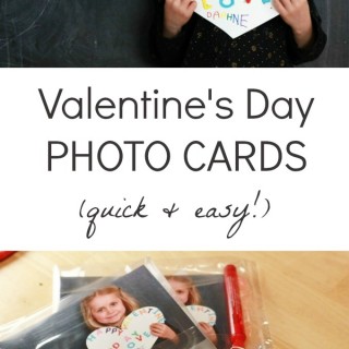 Quick and Easy Happy Valentines Day Photo Card