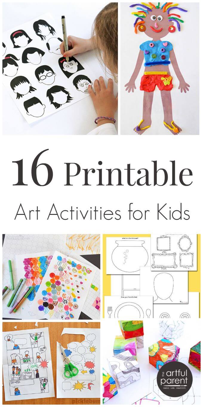 16 Printable Art Activities for Kids