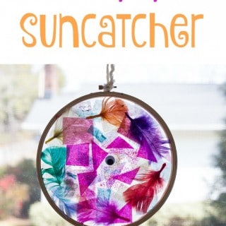 These are beautiful! How to Make a Tissue Paper Suncatcher in an Embroidery Hoop Frame