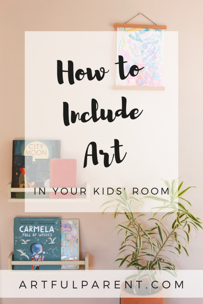 how to include art in kids room