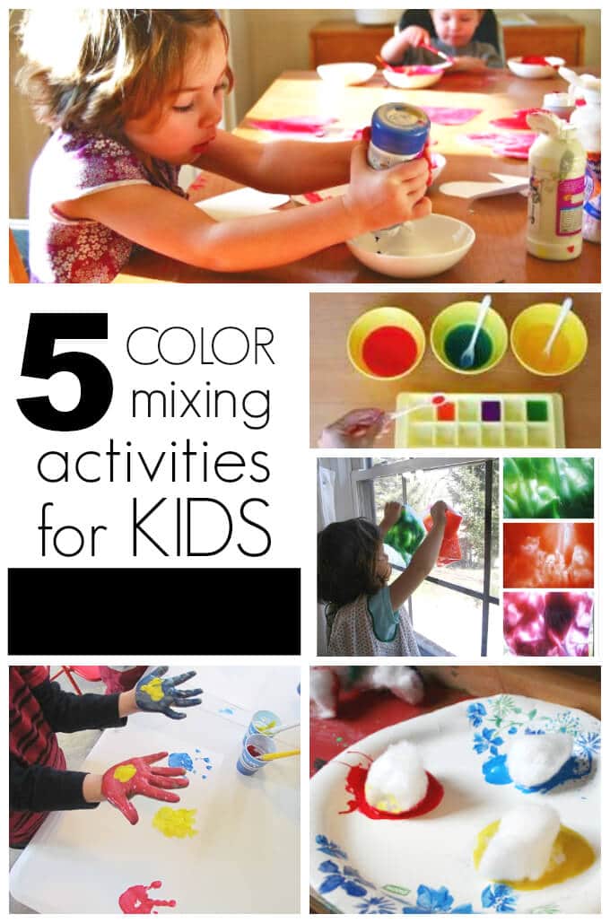 5 Color Mixing Activities for Kids