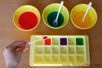 First Palette Color Mixing in an Ice Cube Tray