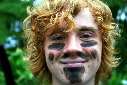 Son with FaceÂ Paint