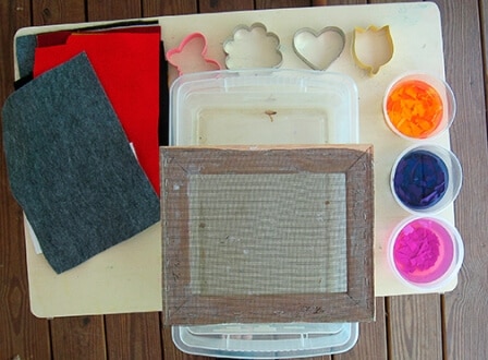 Paper Making for Kids :: A Handmade Paper Shapes Tutorial
