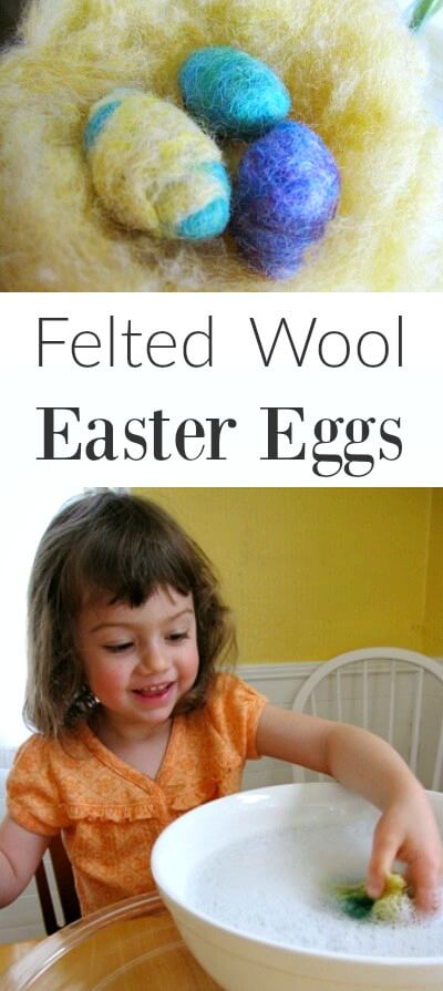 How to Make Felted Wool Easter Eggs