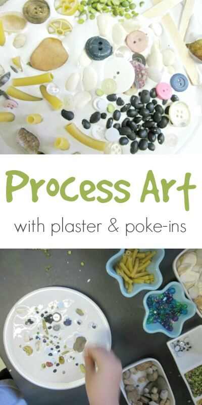 Plaster of Paris Process Art for Toddlers and Preschoolers