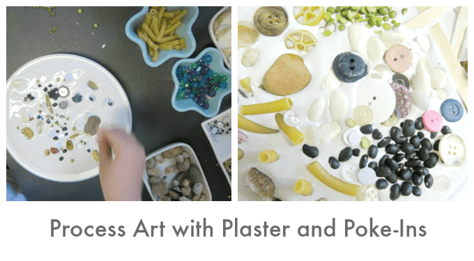 Plaster of Paris Process Art for Toddlers and Preschoolers