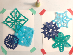 How to Make Tissue Paper Snowflakes