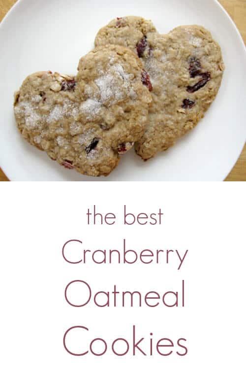 The Best Cranberry Oatmeal Cookies Recipe
