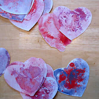 Last Minute Valentines: A Melted Crayon Heart Craft