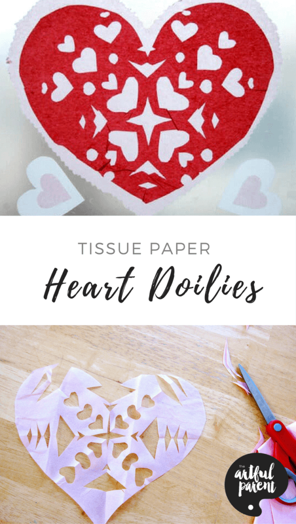 How To Make Paper Heart Doilies for Valentine's Day Suncatchers