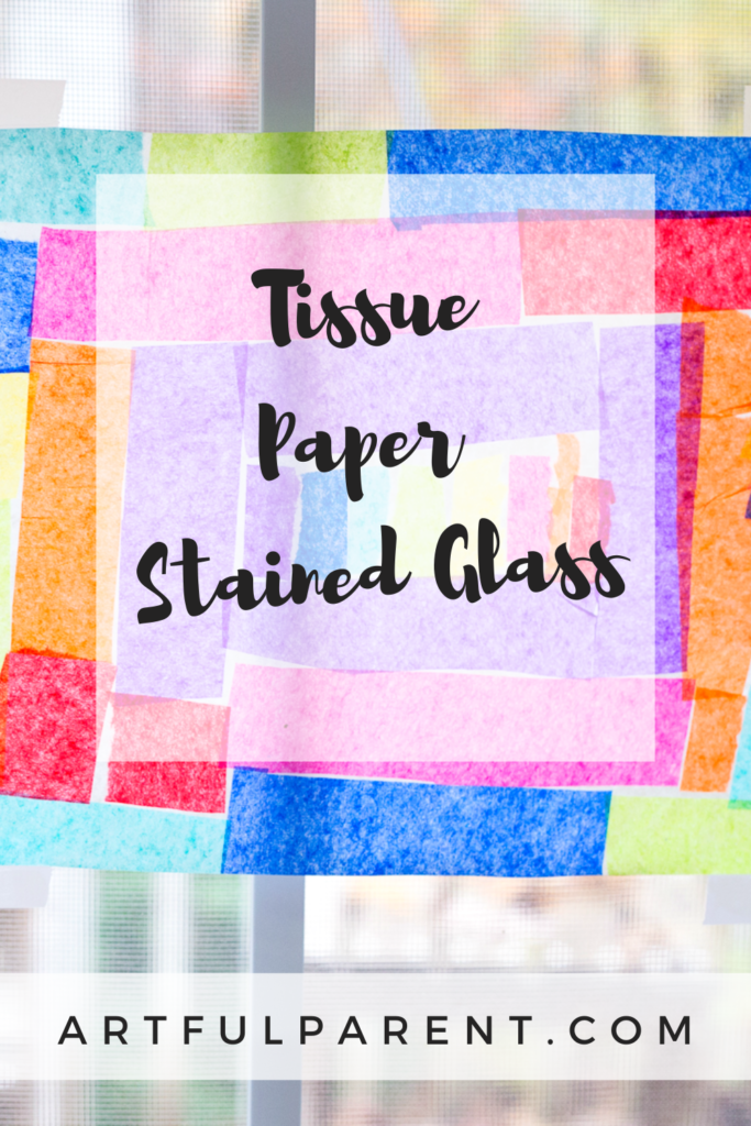 tissue paper stained glass pinterest