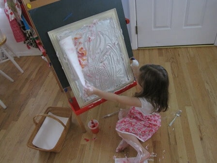 Draw with Shaving Cream on the Mirror