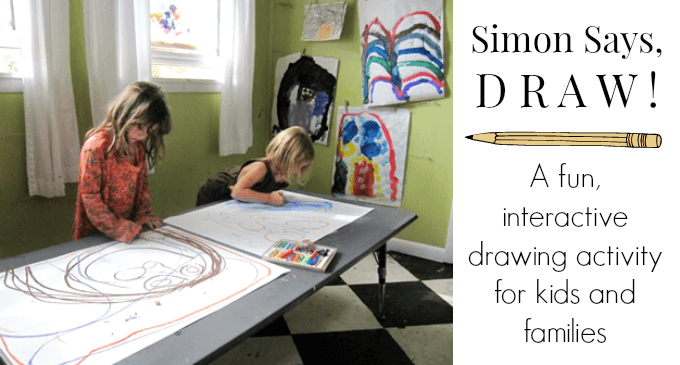 Simon Says Draw - A fun interactive drawing activity for kids and familys