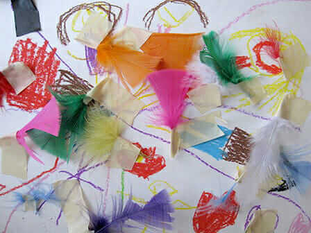 New Art Materials Inspire Creativity – Feathers and Drawing