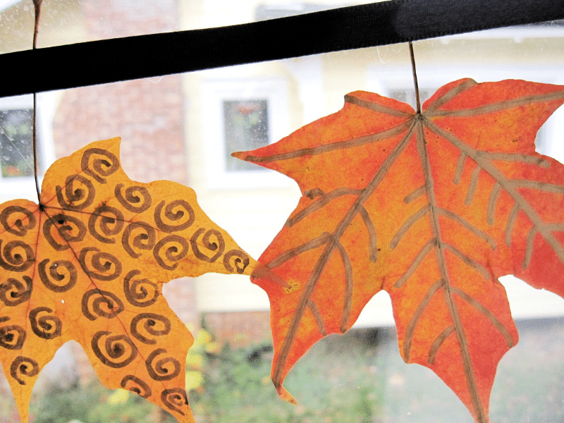 fall leaf garland featured