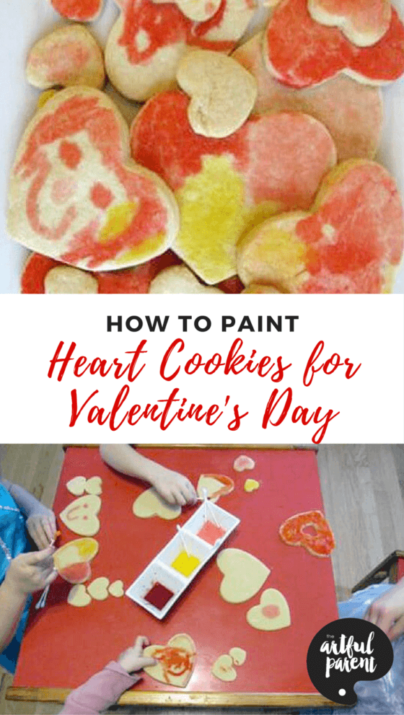How To Paint Heart Cookies An Edible Art Activity For Valentine's Day