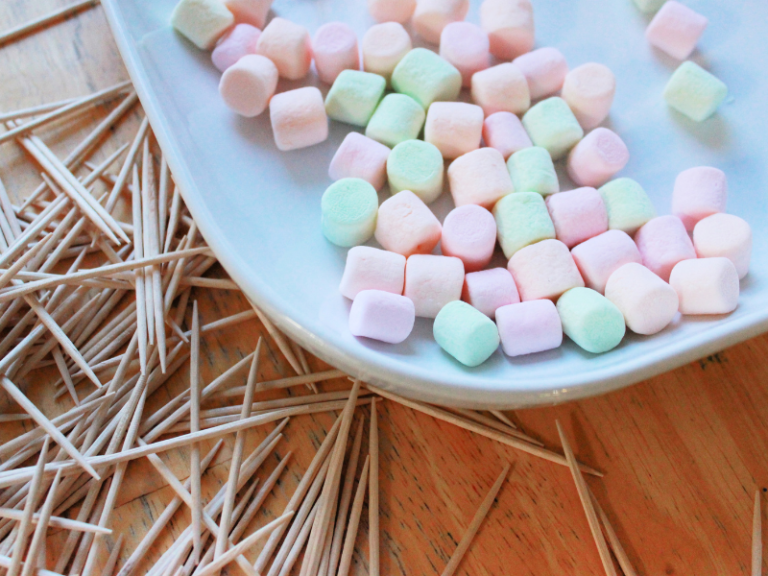 Making Marshmallow and Toothpick Sculptures