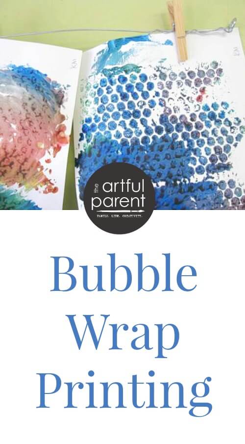 Bubble Wrap Printing and Painting with Kids